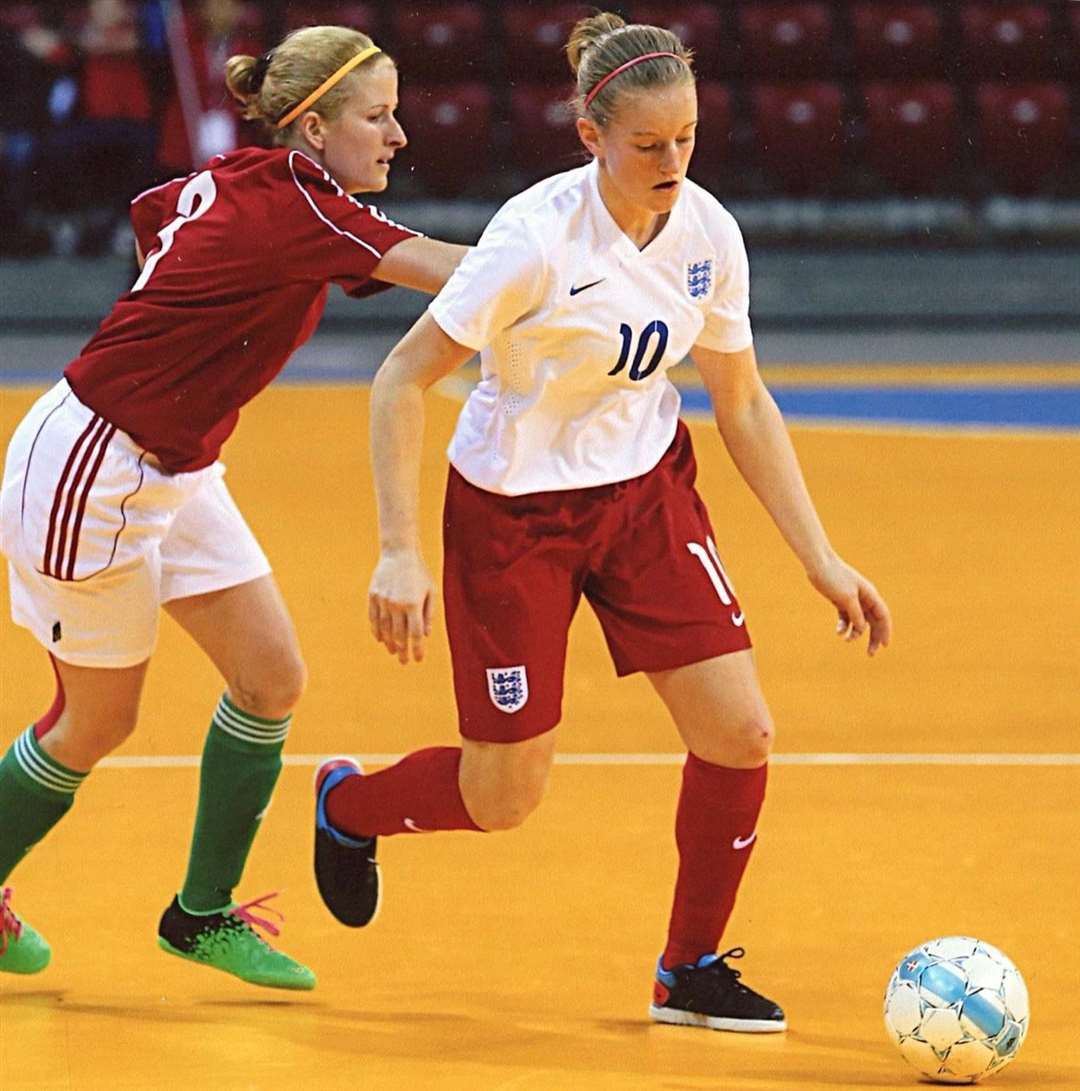 Faversham deaf footballer Emma Brown. Picture: Kent FA