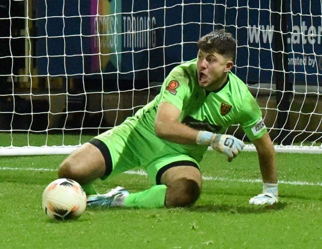 Maidstone United goalkeeper Tom Hadler. Picture: Steve Terrell