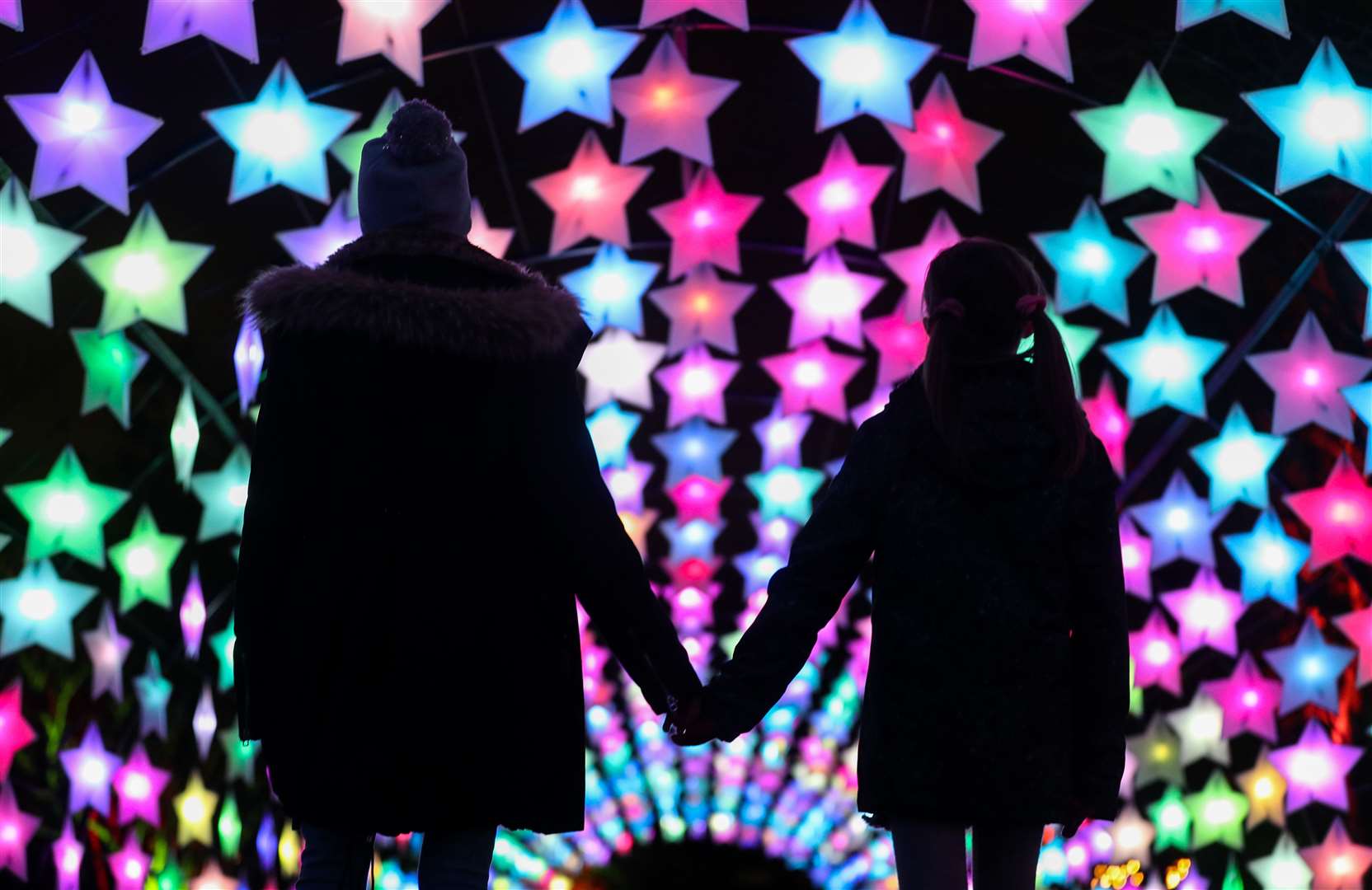 Starscape is a 40m long illuminated tunnel (Andrew Matthews/PA)