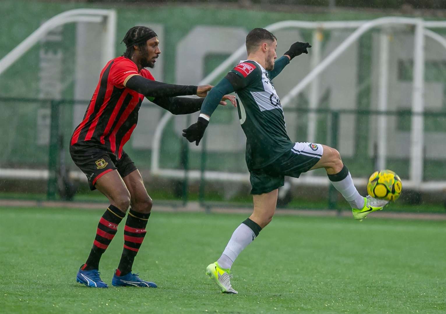 Sittingbourne captain Bagasan Graham in action at Ashford on New Year's Day. Picture: Ian Scammell