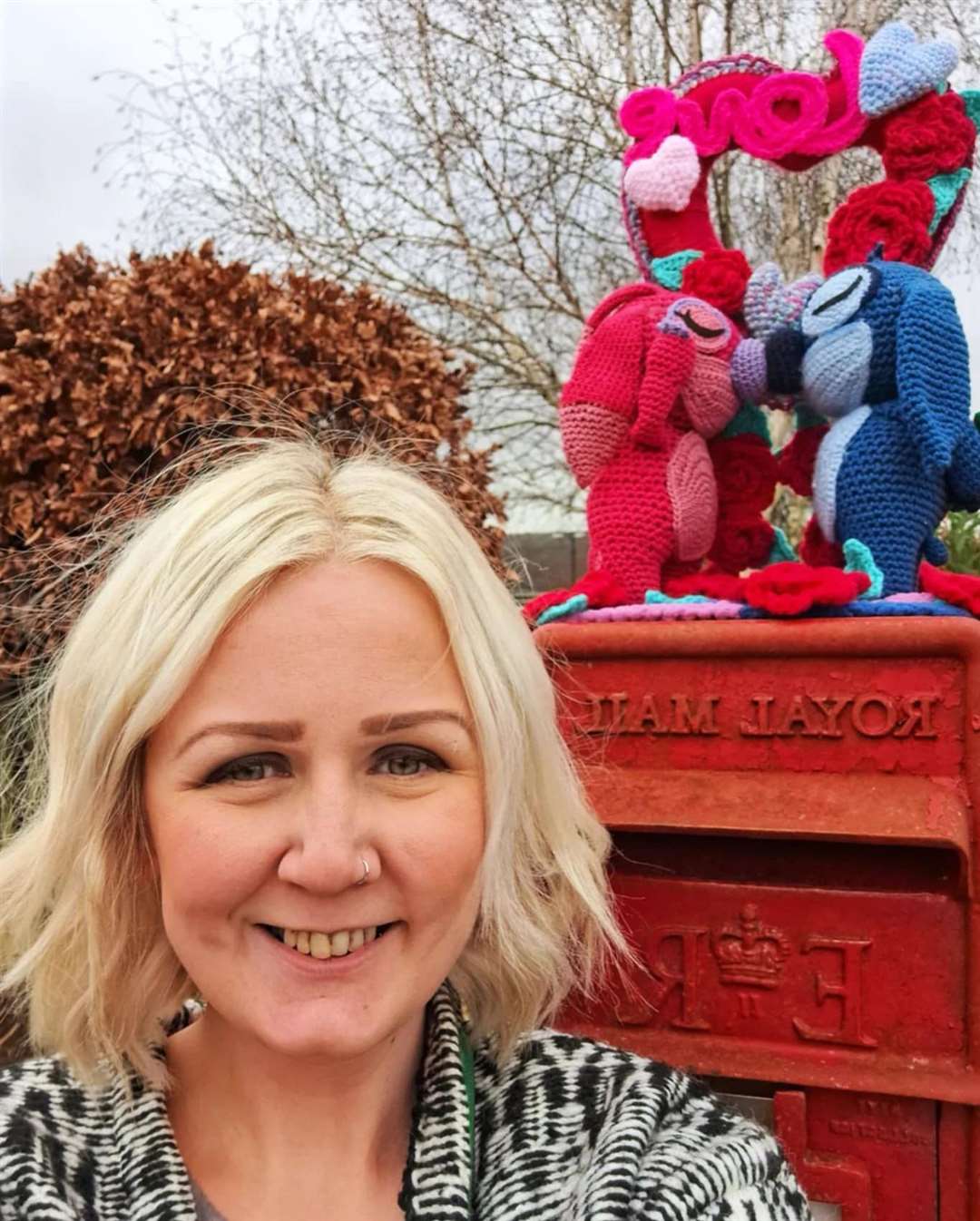 Sarah Simpson with one of her other creations. Picture: Sandra Simpson