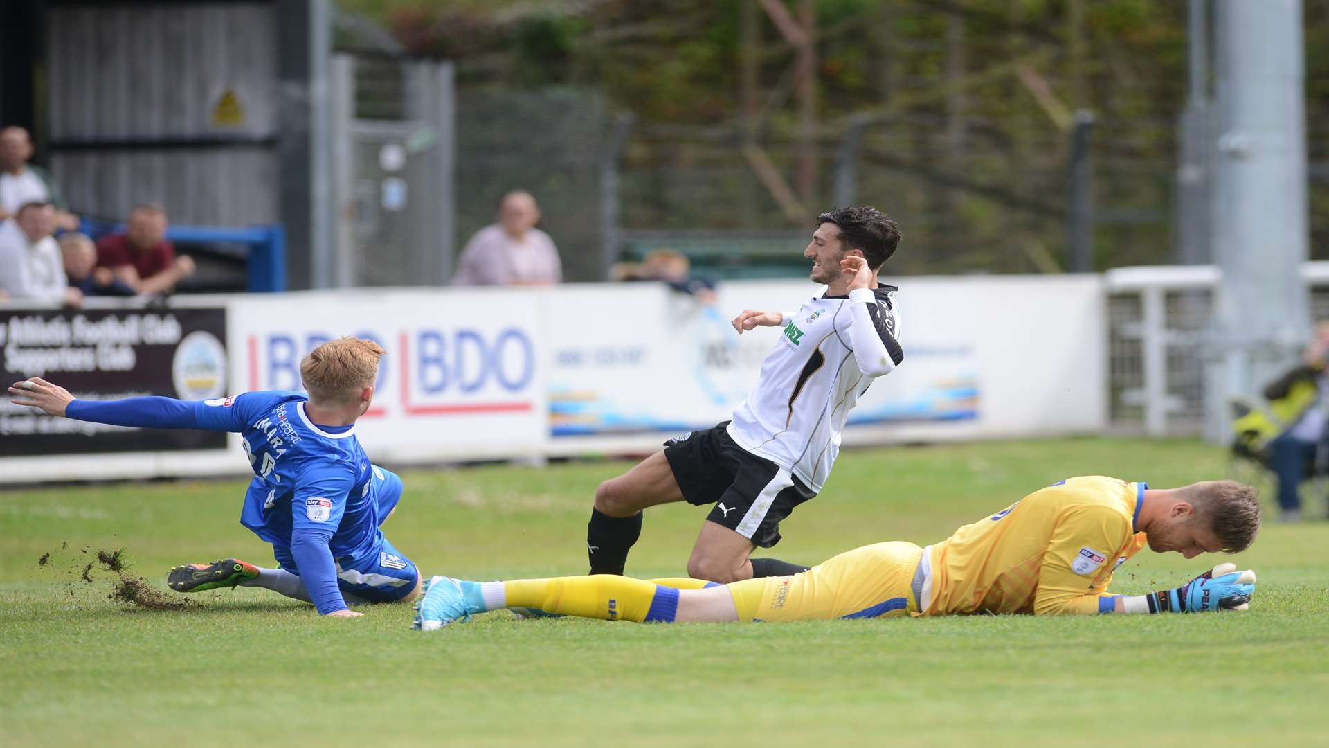 Dover capitalise as Tomas holy misses a catch Picture: Gary Browne