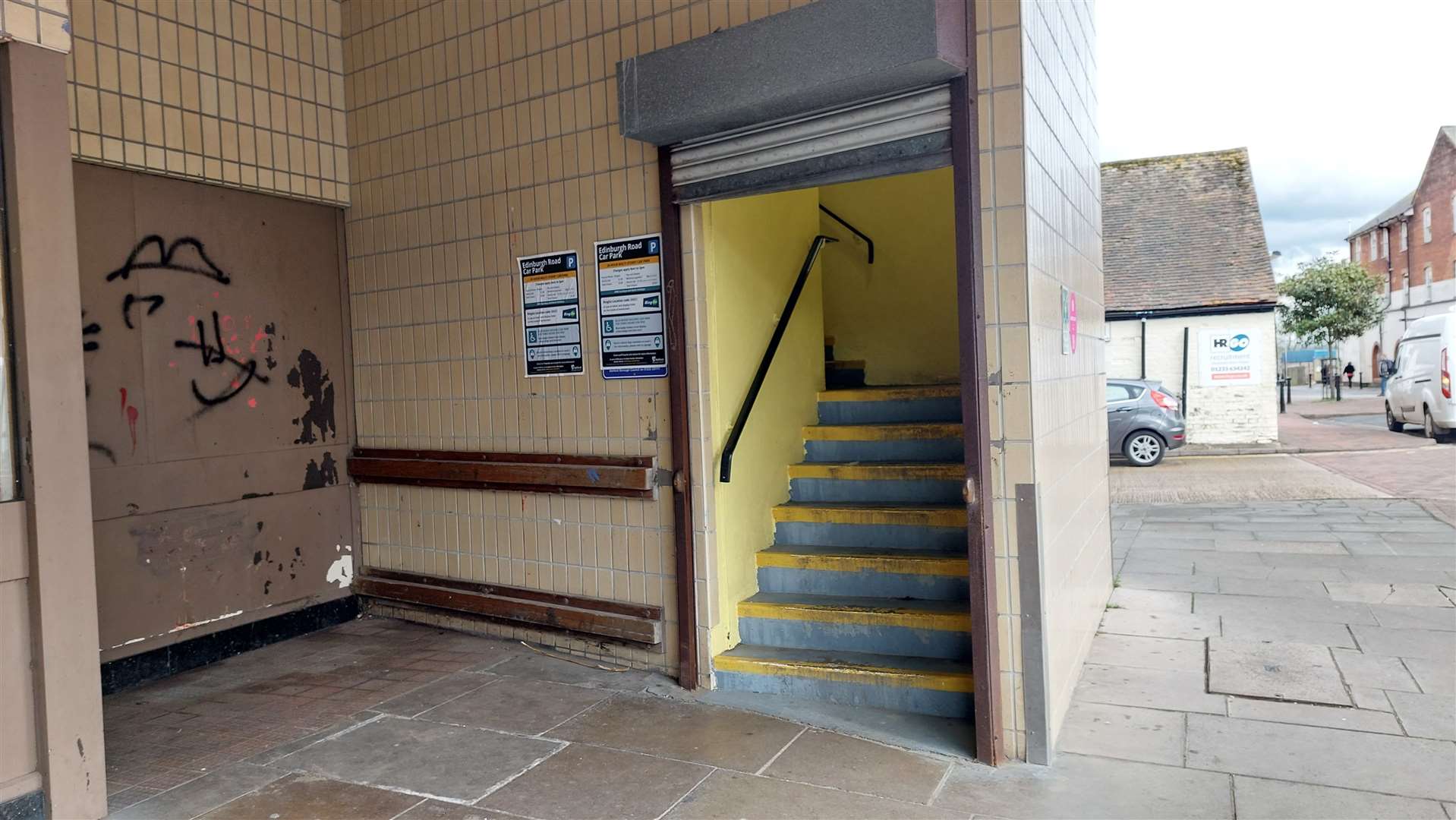 Youths have been spotted loitering in the stairwell