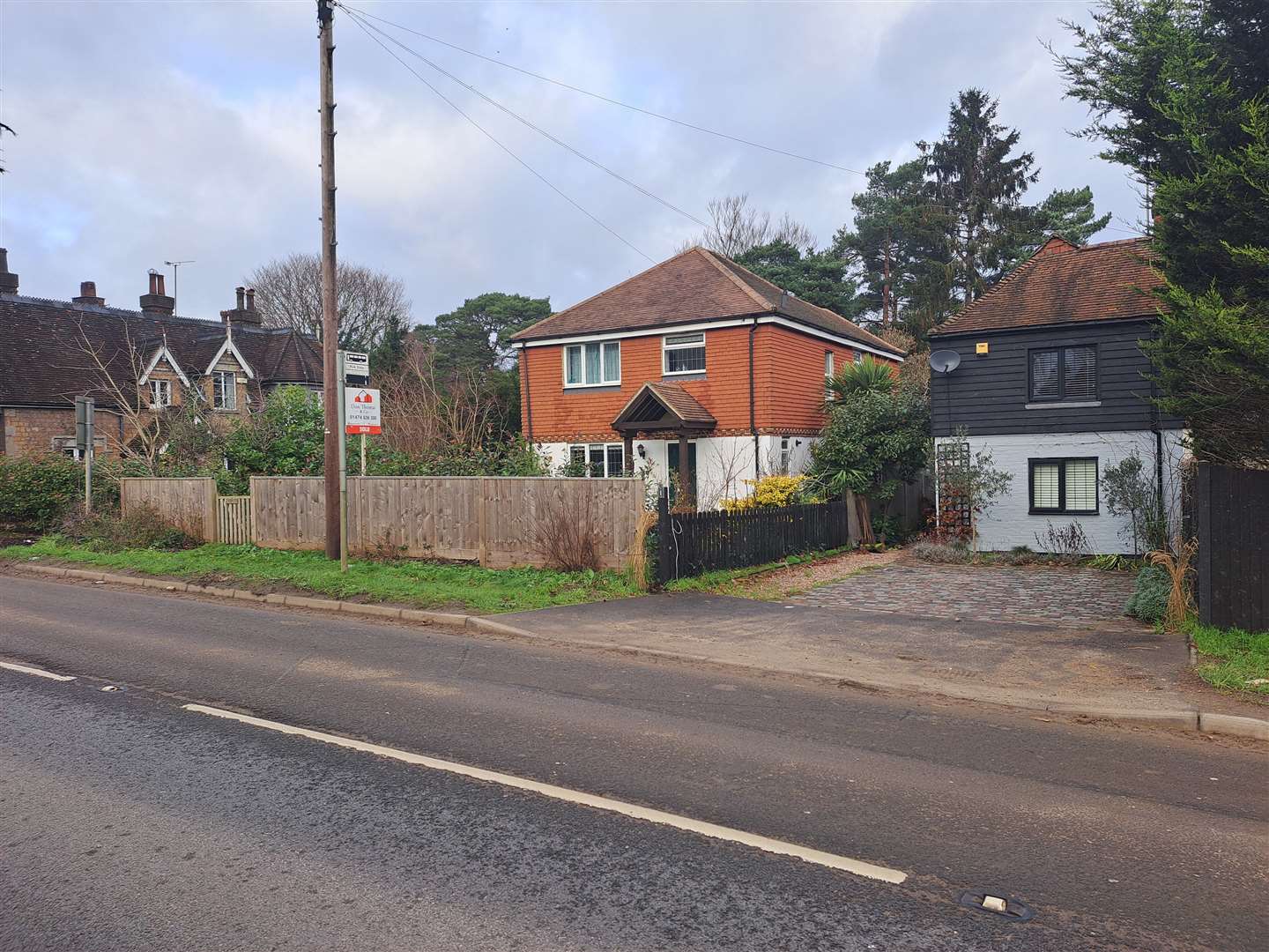 Homes on the north side of Maidstone Road are the lucky ones