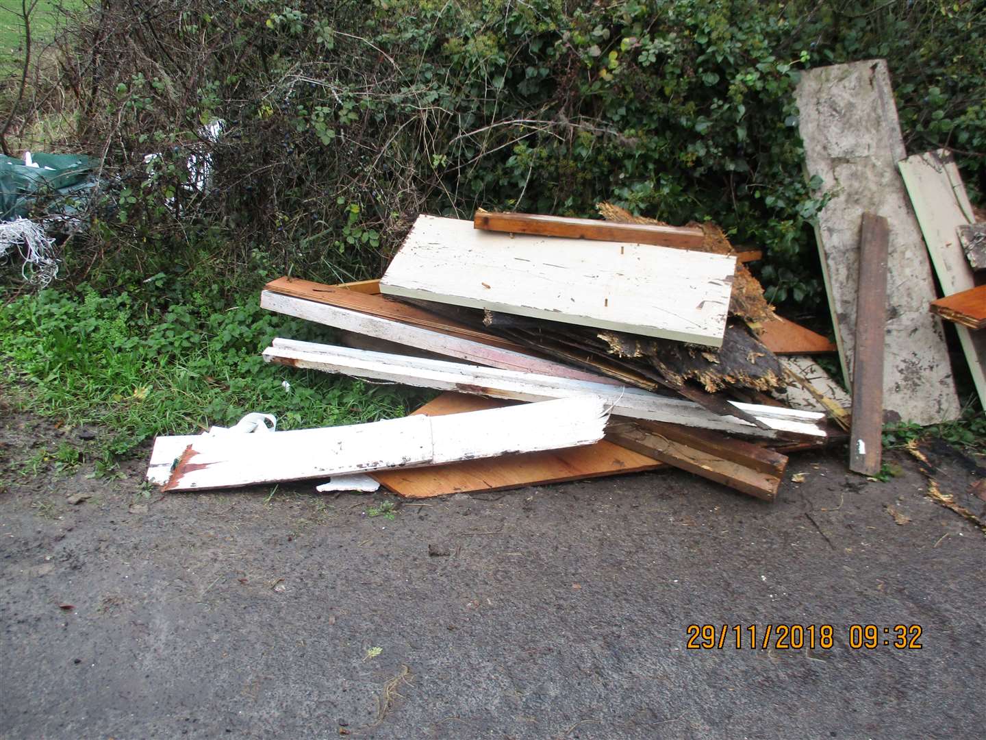 The waste dumped at Marsh Farm Road in Minster. (20309240)