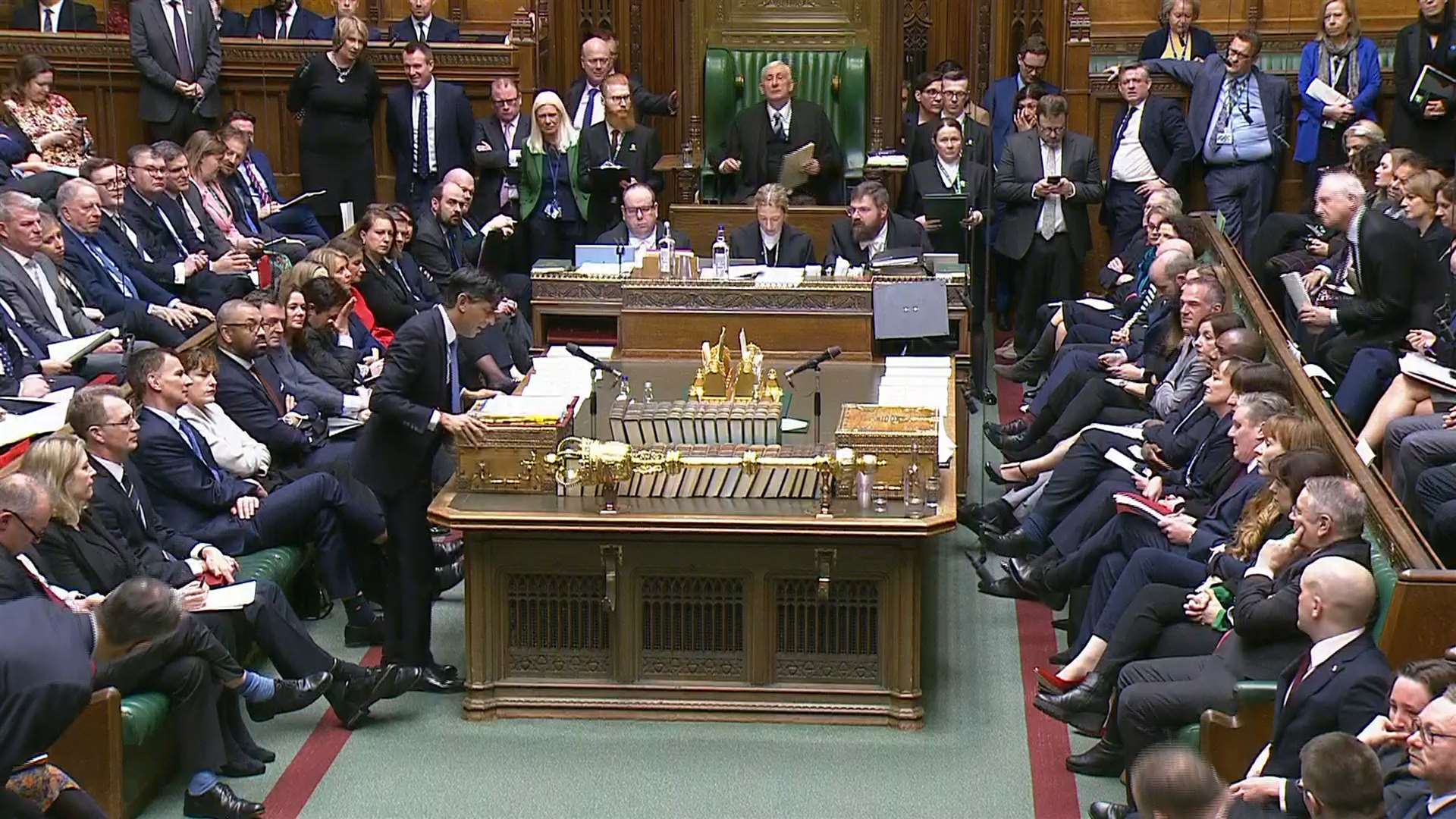 Speaker of the House Sir Lindsay Hoyle had to step in repeatedly to calm MPs (House of Commons/UK Parliament)