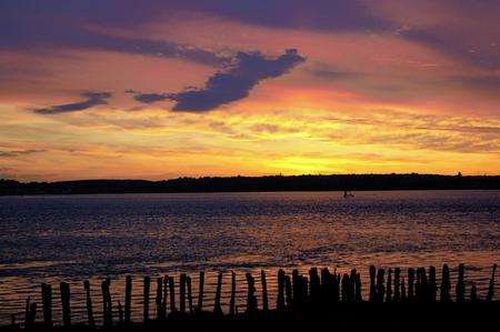 Sunset over the Medway estuary