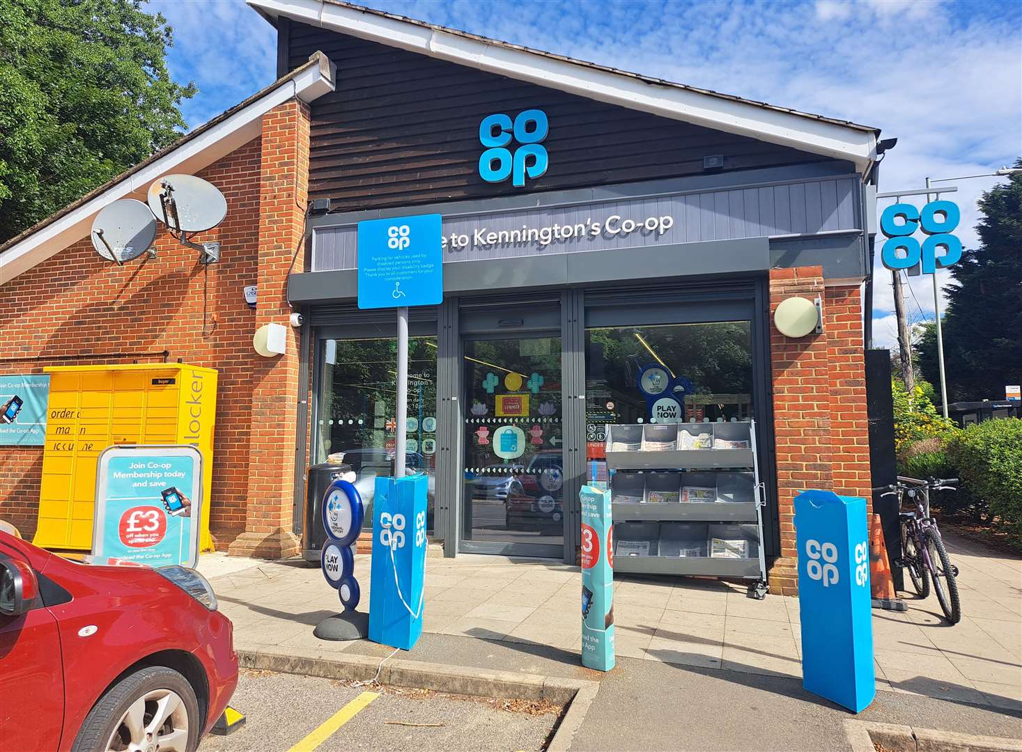 The Co-op in Faversham Road, Kennington, was broken into in the early hours of this morning