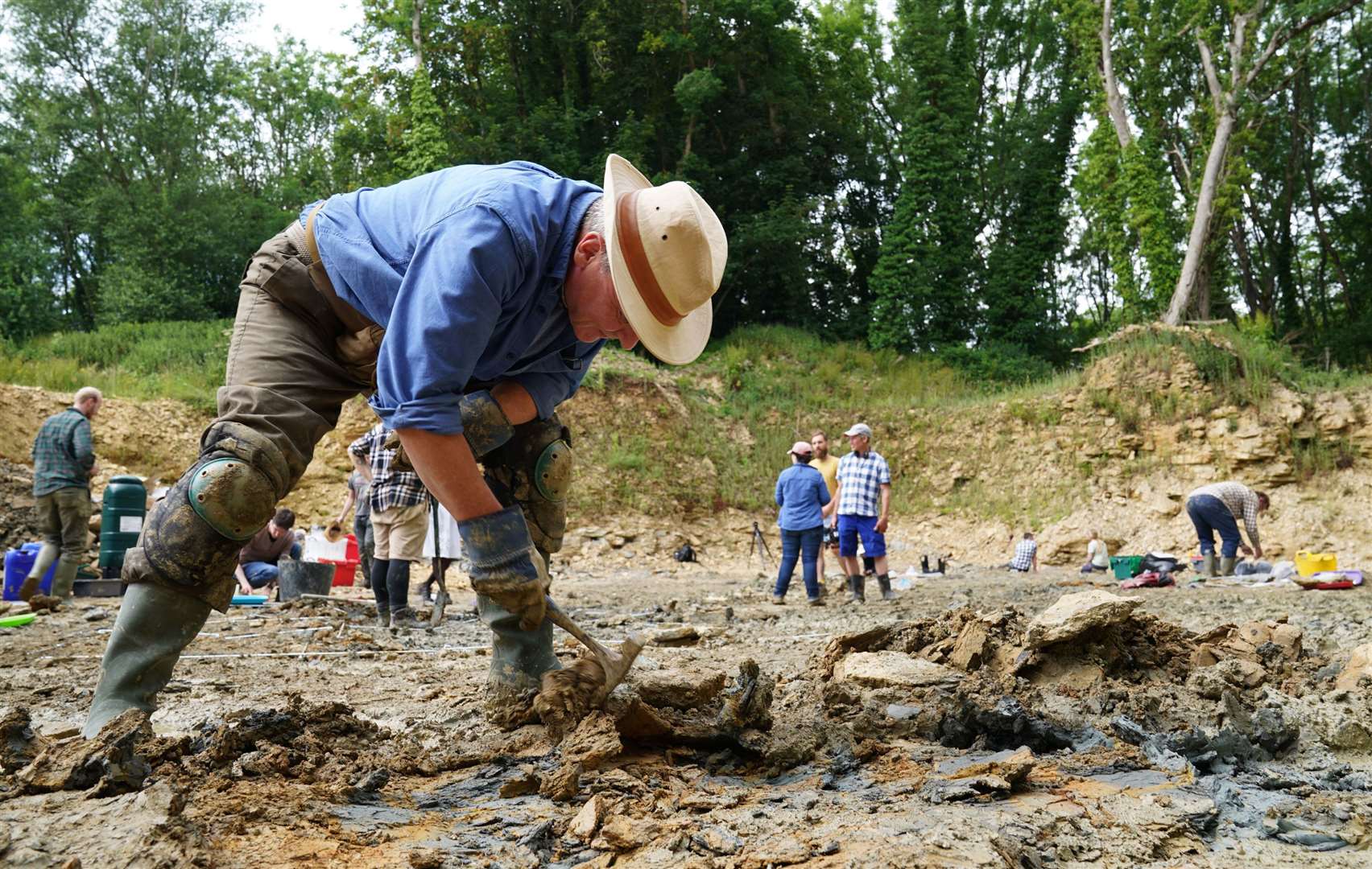 The dig site was found using Google Earth (Andrew Matthews/PA)