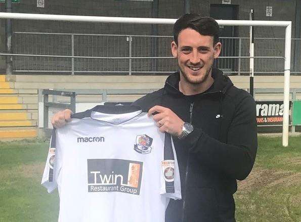 Dartford's new signing Callum Driver