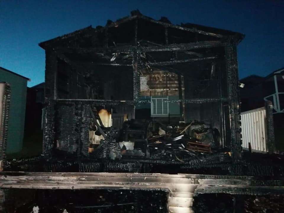 A beach hut was set on fire "deliberately" near Marine Parade in Tankerton. Picture: Bev Wyles