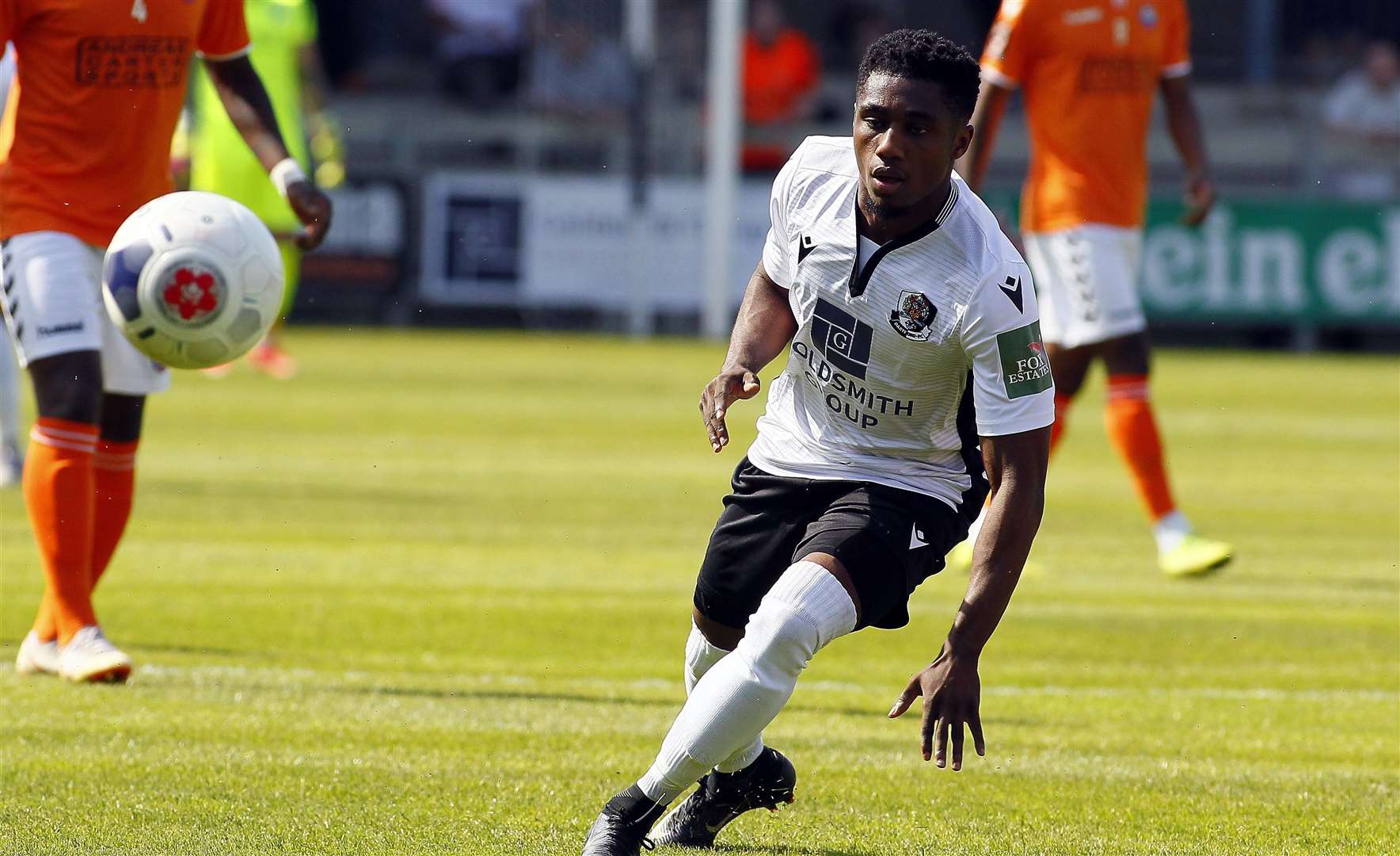 Darren McQueen scored the winning goals for Dartford at Havant Picture: Sean Aidan