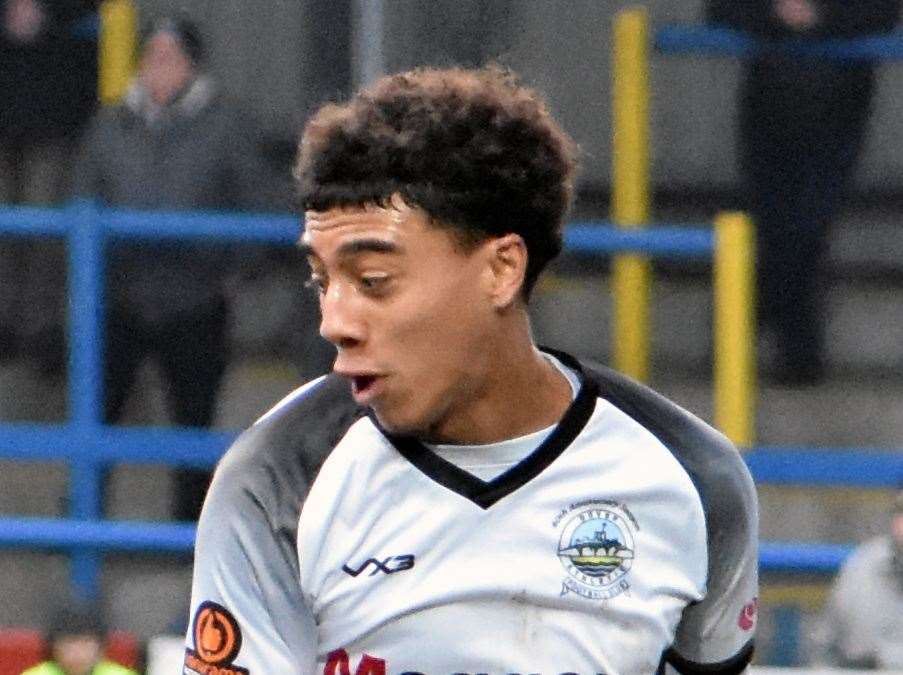 Dover's Luke Baptiste - scored as Whites started pre-season with a 2-1 victory at Sevenoaks at the weekend. Picture: Randolph File