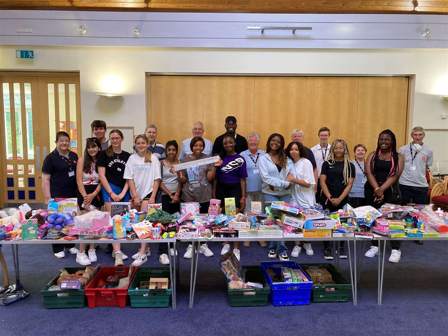 Volunteers at The Salvation Army in Maidstone are giving out free school uniform amid the cost of living crisis. Picture: The Salvation Army