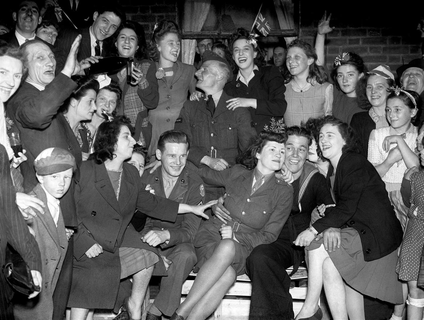 VE Day celebrations continue in the East End of London in 1945 (PA)