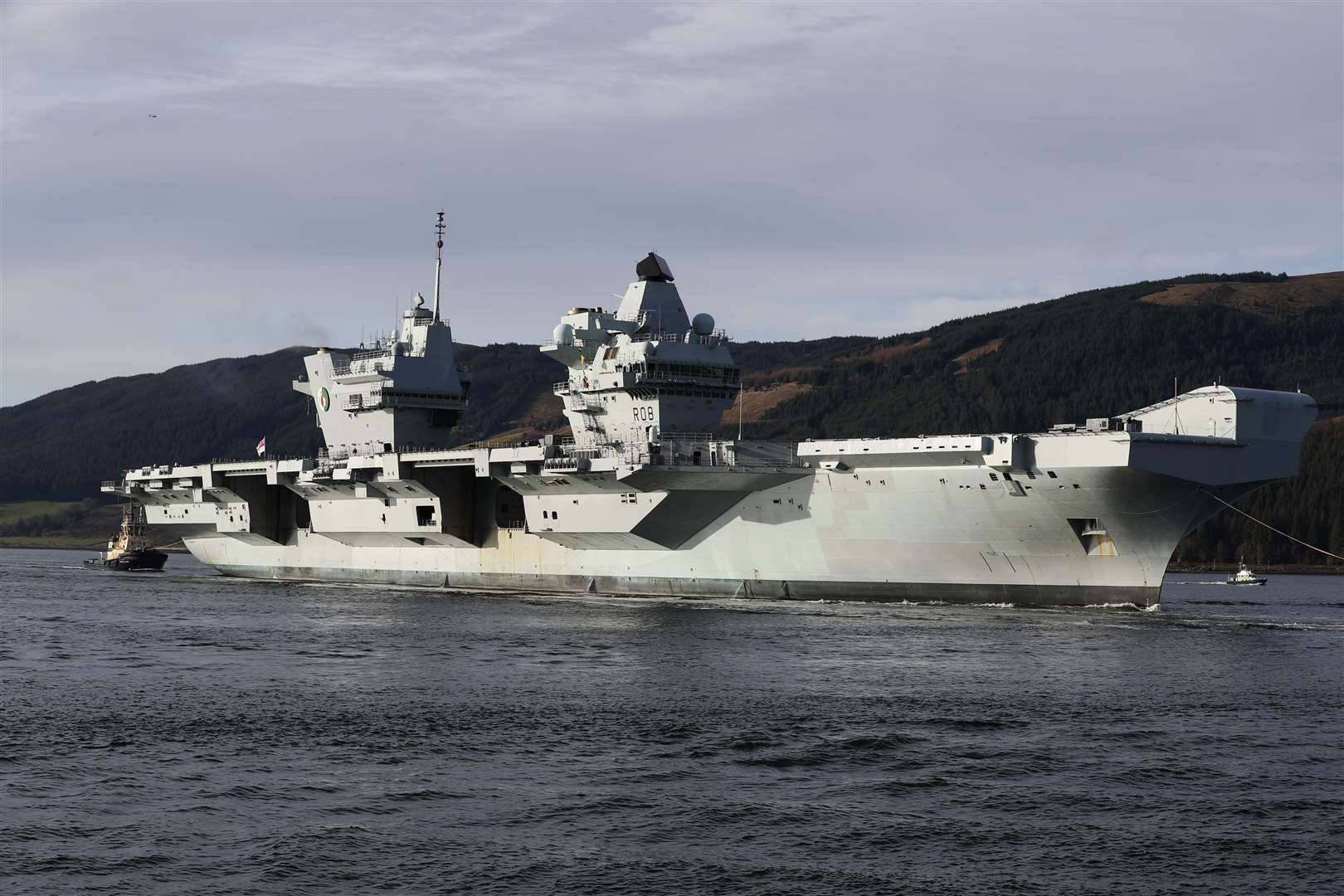 The vessel is designed to operate up to 40 strike aircraft (MOD/PA)