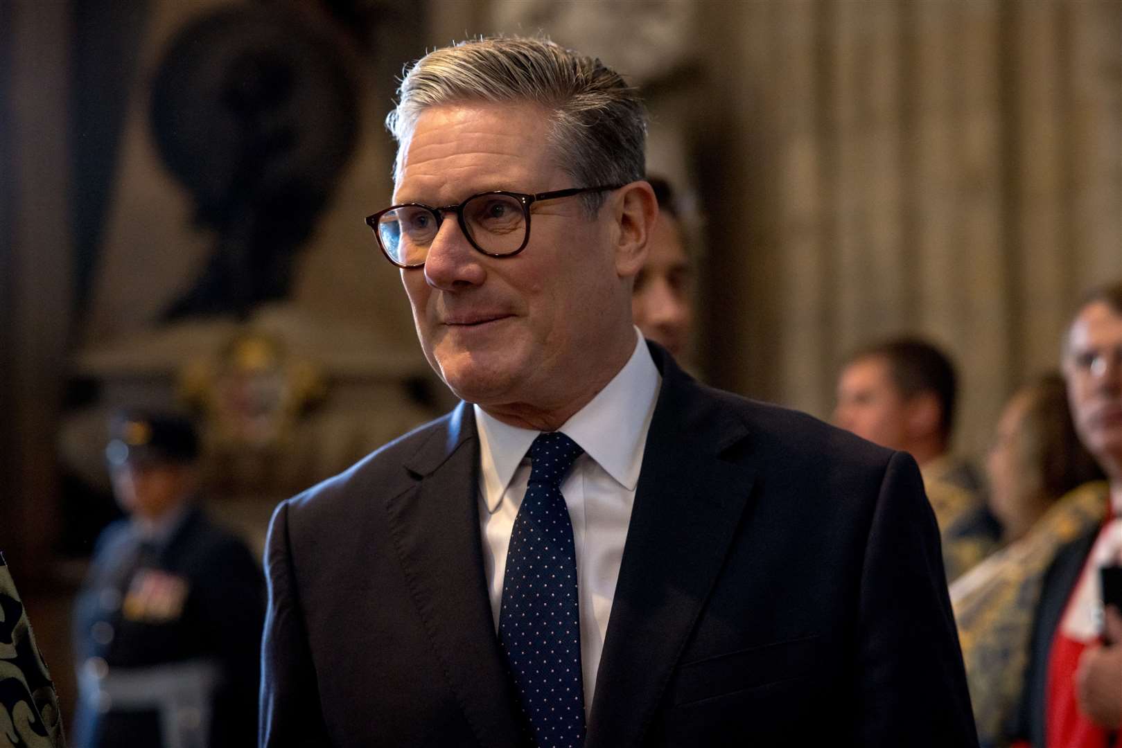 Prime Minister Keir Starmer attending the annual Battle of Britain service at Westminster Abbey in London (Jack Taylor/The Times/PA)