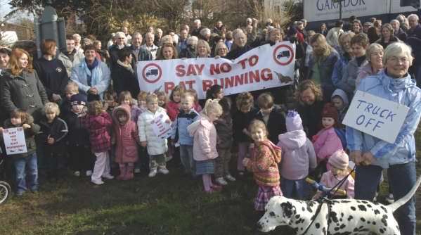 Dozens of villagers turned out to express their views. Picture: JOHN WARDLEY