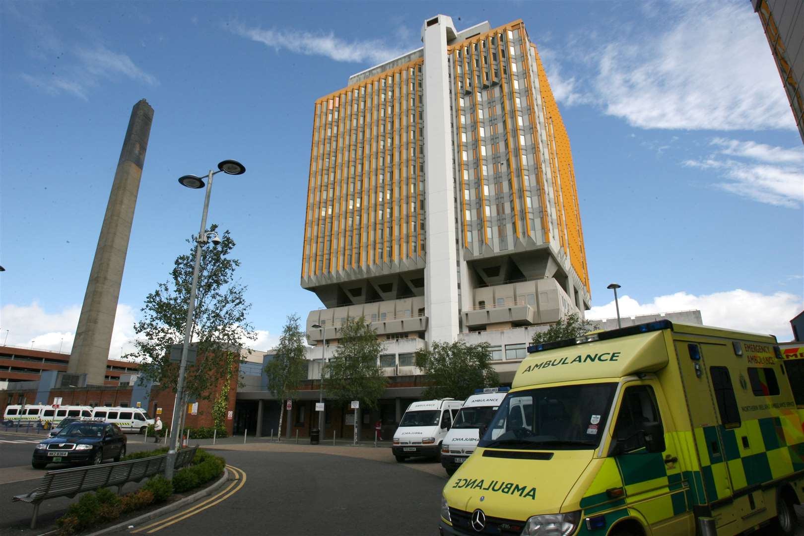 The Belfast City Hospital tower block has been set aside for 230 coronavirus patients (Paul Faith/PA)