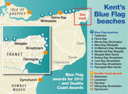 Blue Flag beaches graphic