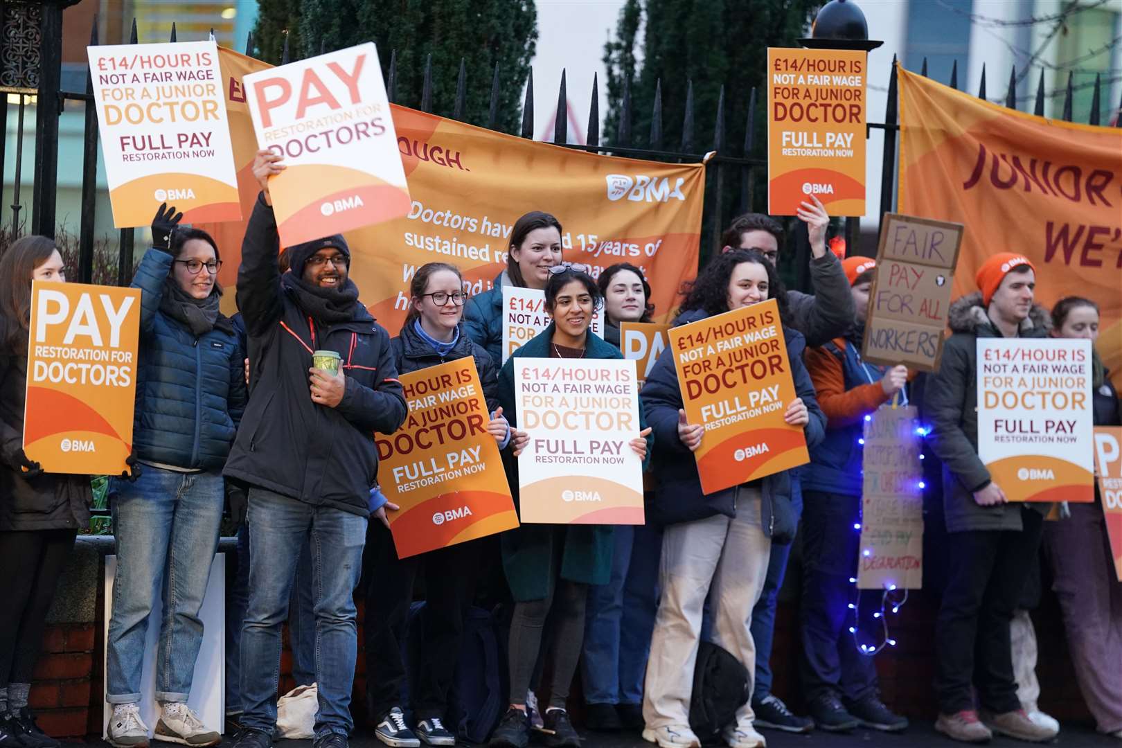 Junior doctors in England have staged the longest walkout in NHS history, but have said they will not call more strikes ‘unless we have to’ (PA)