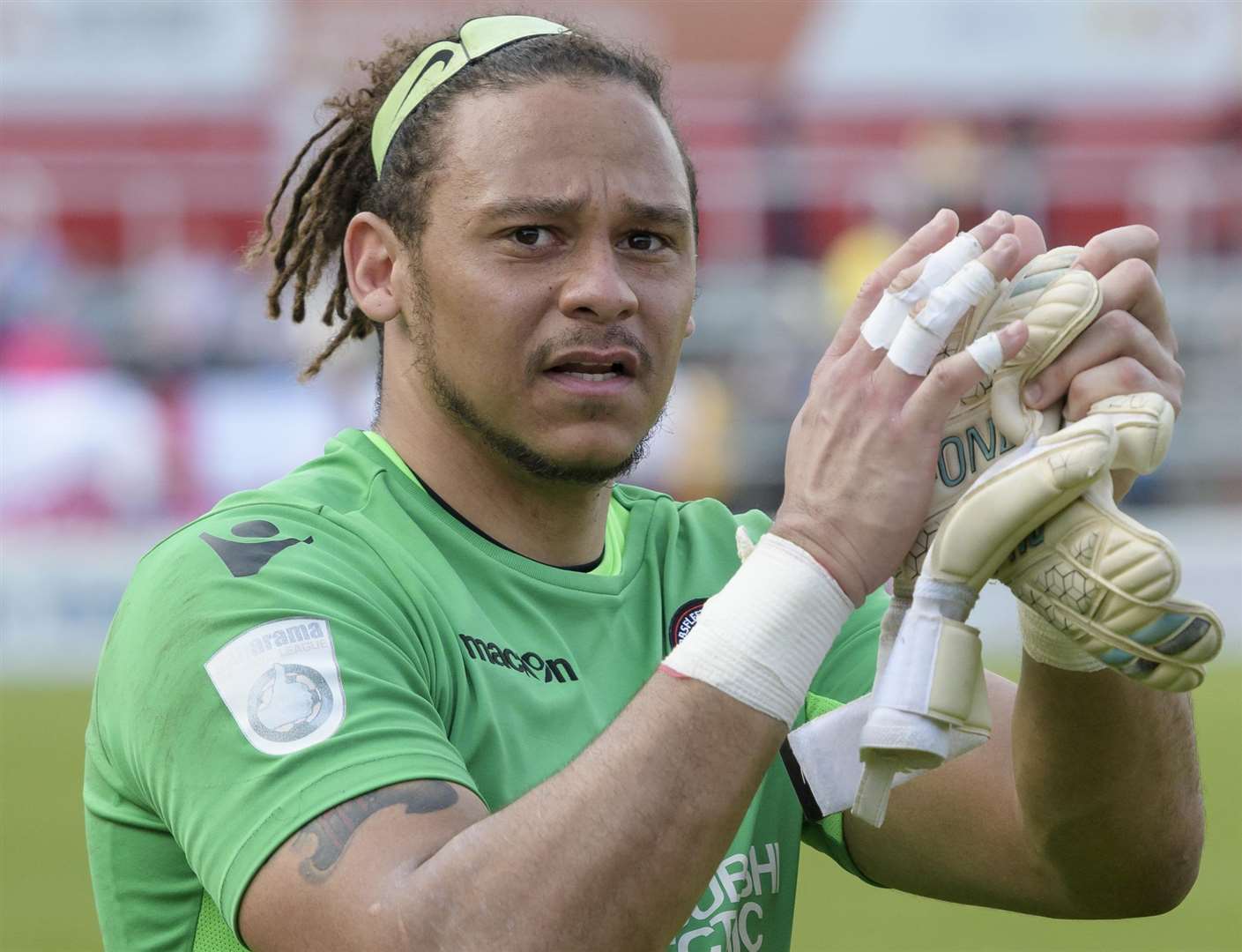 Ebbsfleet goalkeeper Nathan Ashmore Picture: Andy Payton