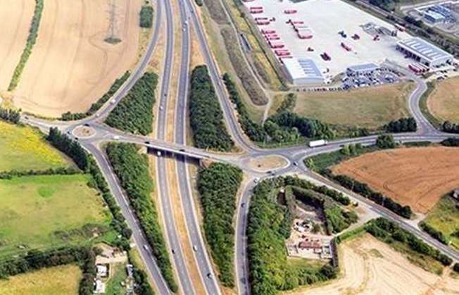 Aerial photo of Grovehurst Roundabout, Kemsley. Picture: Swale council