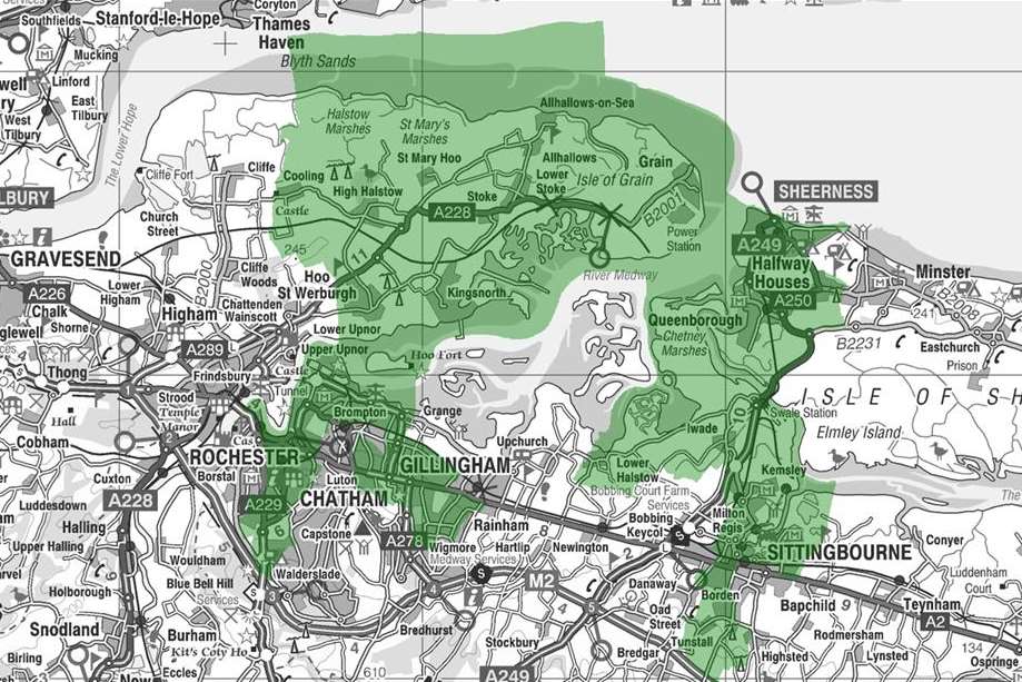 Parts of Medway and Swale have gained Assisted Area Status from the European Commission