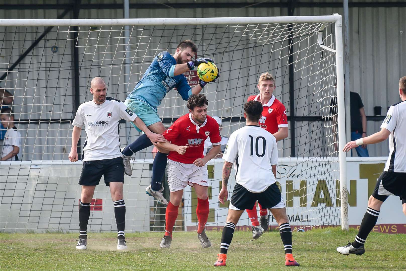 Luke Watkins in action for Ramsgate against Faversham last season. Picture: Alan Langley