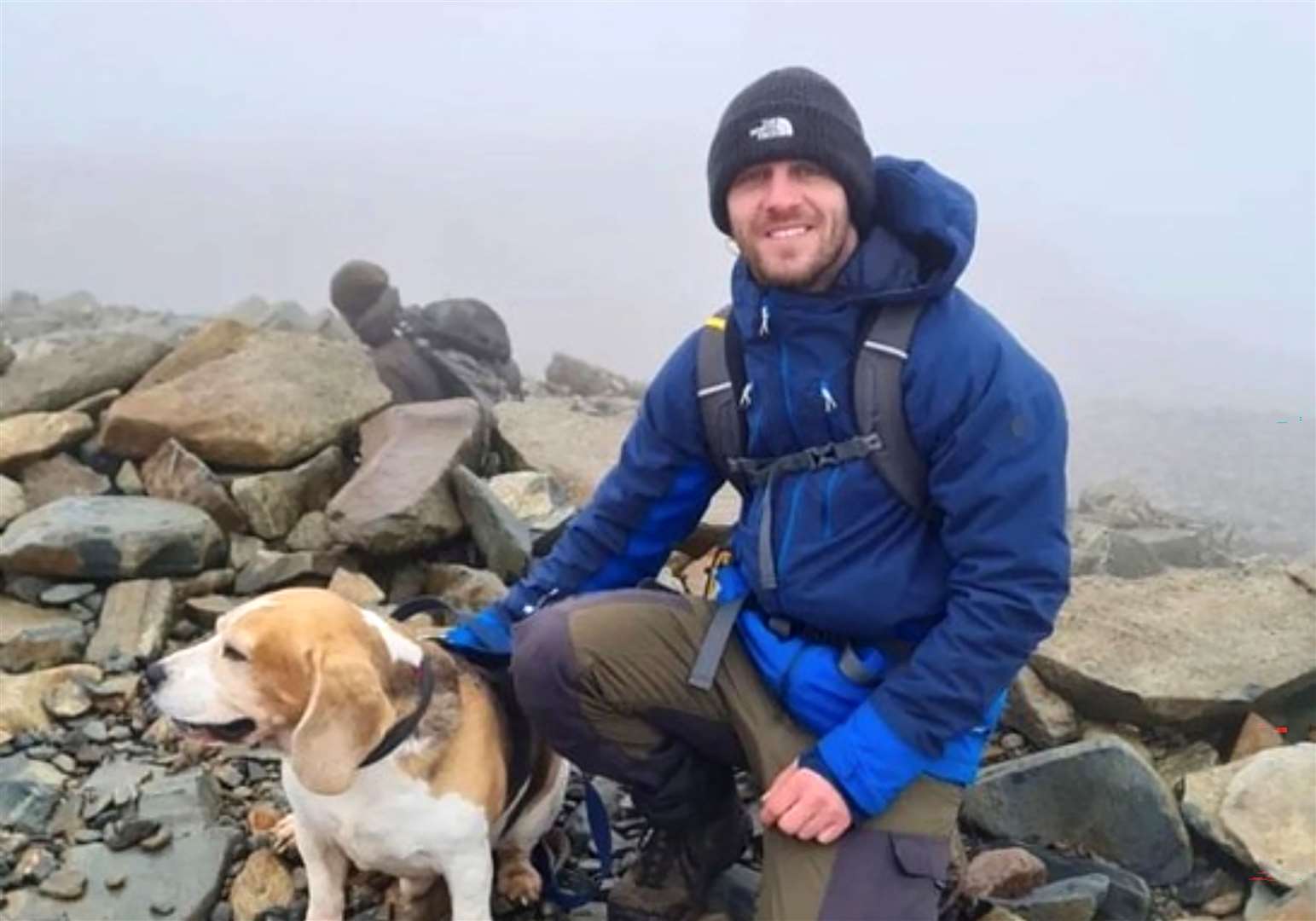 Kyle Sambrook, 33,with his beagle called Bane (Police Scotland/PA)