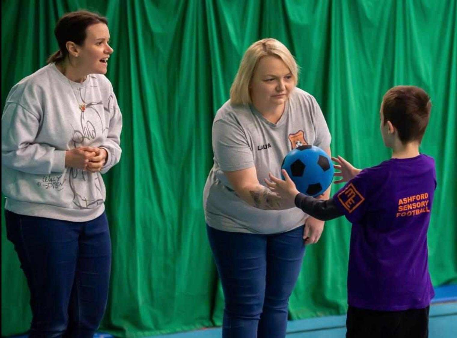 Ashford Sensory Football Club have partnered Her Game Too. Picture: Ian Scammell