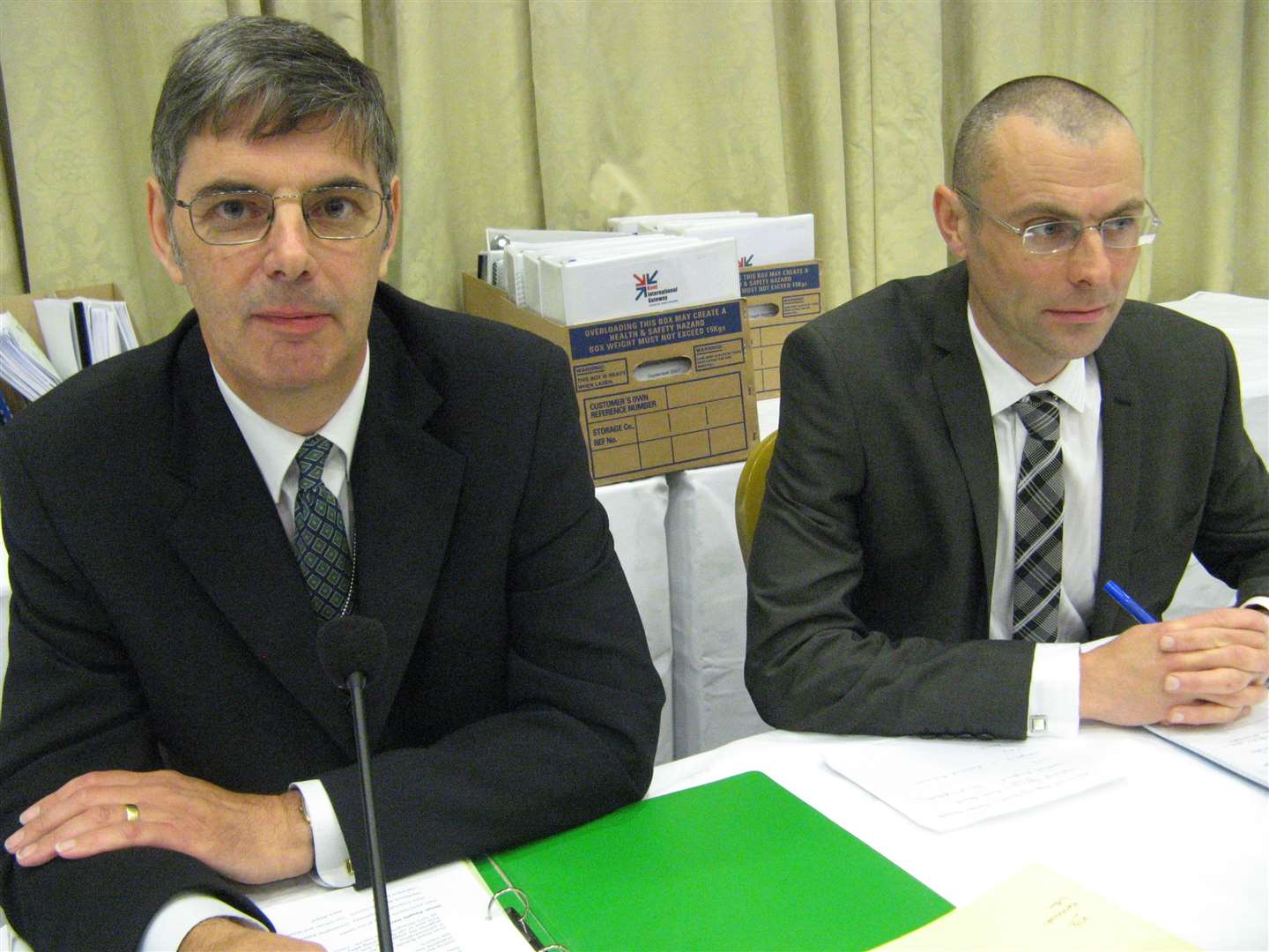 Mike Perring escorted the two KIG planning inquiry inspectors, Andrew Phillipson and Malcolm Rivett above, on a tour of the area