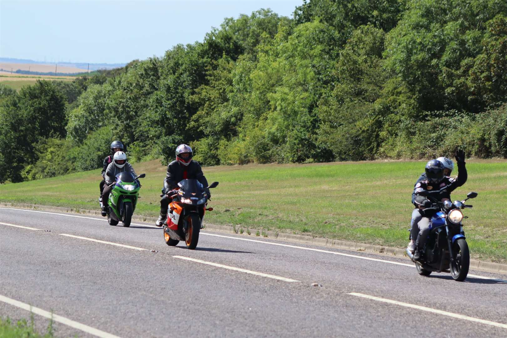 Bikers descending on Sheppey to mark what would have been the 15th birthday of Mally Conway. Picture: John Nurden