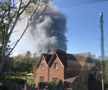 Photos of the fire taken by Mya-Jo Howlett