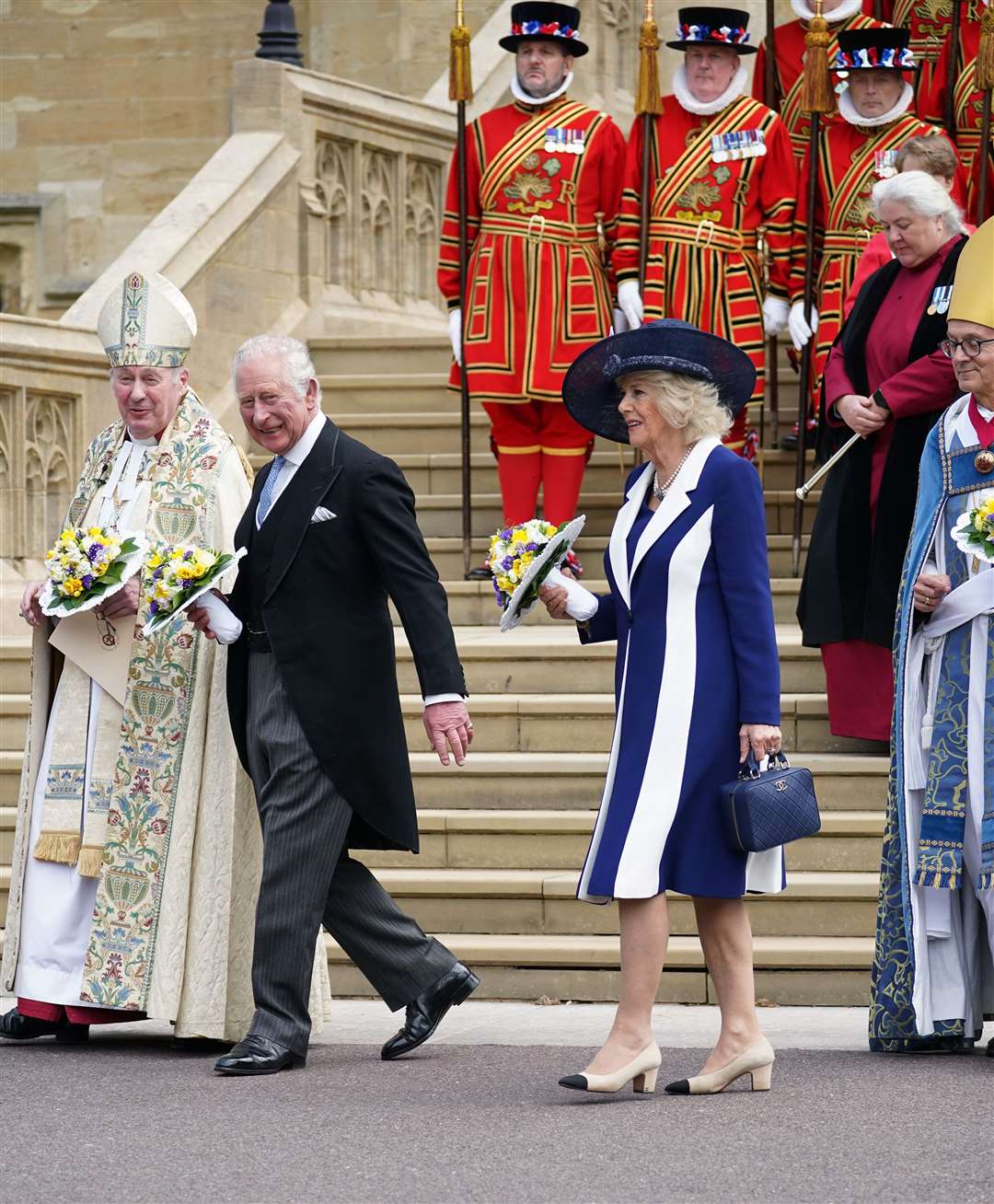 The service took place at St George’s Chapel (Yui Mok/PA)