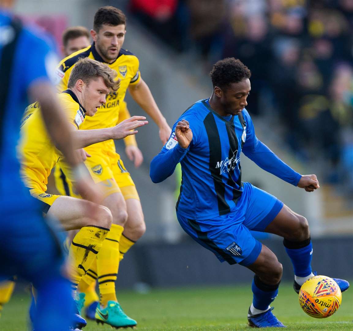 Brandon Hanlan turns on the edge of the Oxford box Picture: Ady Kerry