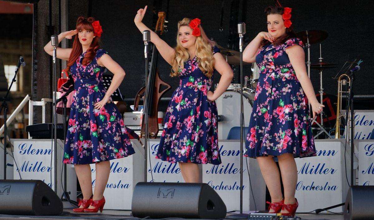 Some of the live acts include the Glenn Miller Orchestra, The Polka Dot Dolls and The D-Day Darlings. Picture by Scott Nicol.