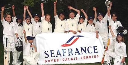 ON CREST OF A WAVE: members of Kent's under-11 squad
