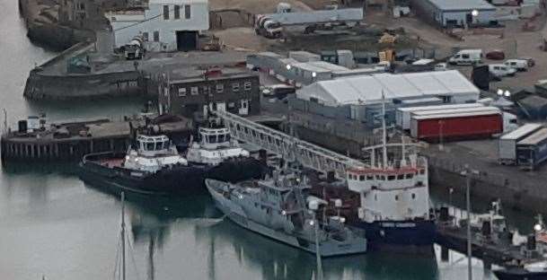 Asylum seekers rescued at sea are first brought to Dover.