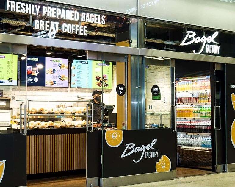 The Bagel Factory opened at Bluewater earlier this month. Picture: The Bagel Factory