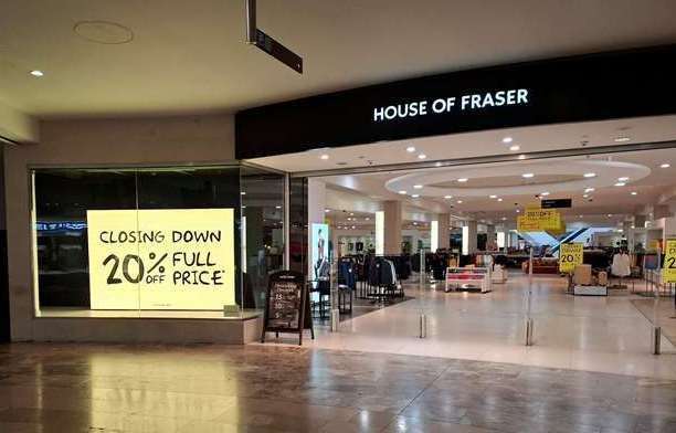 House of Fraser is closing down