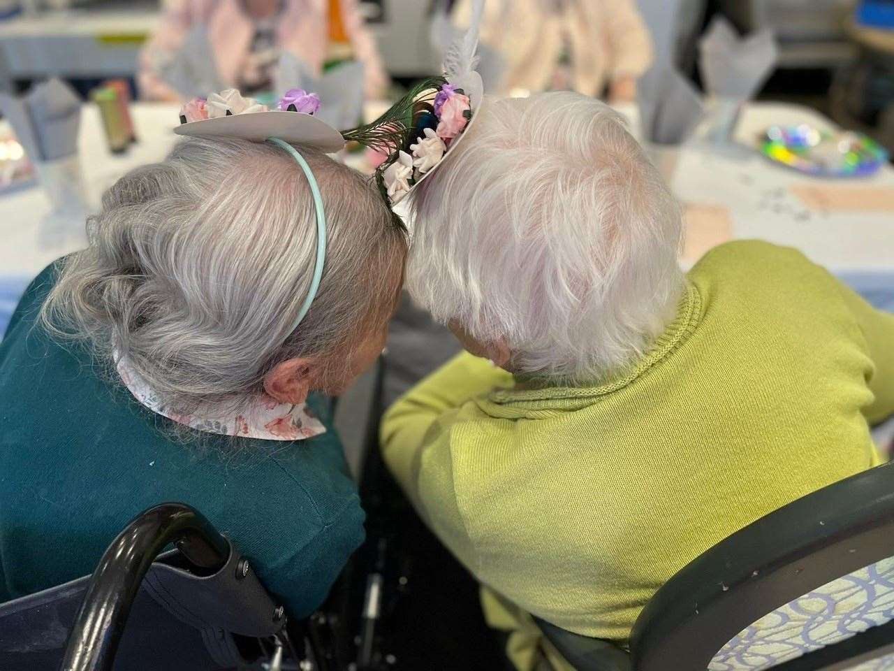 Residents made their own fascinators for the occasion (L&M Healthcare/PA)