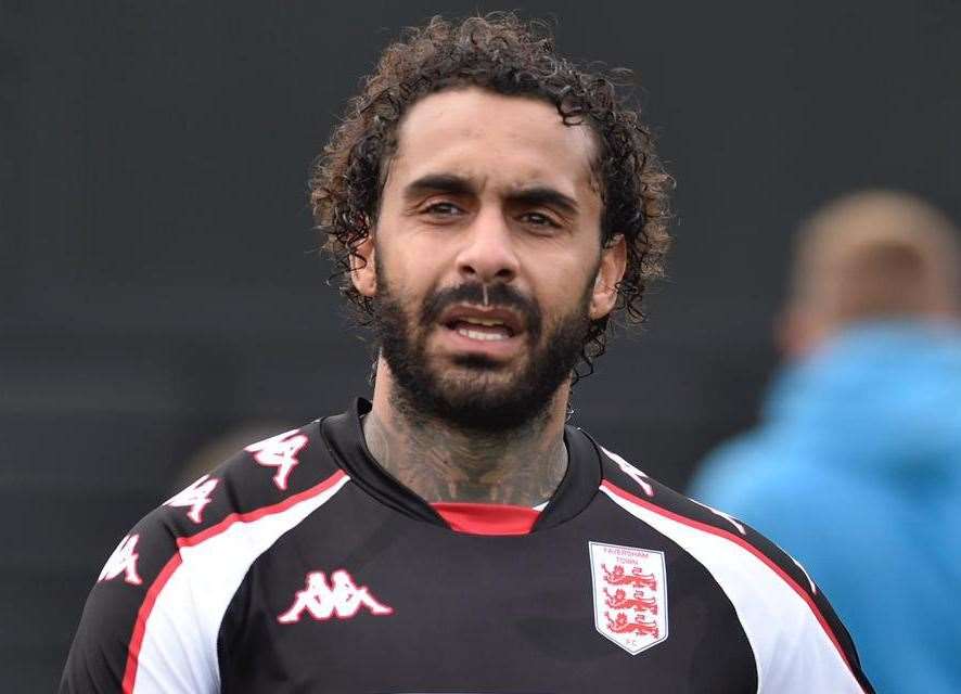 Stefan Payne - scored twice for Faversham at Welling Town. Picture: Ian Scammell