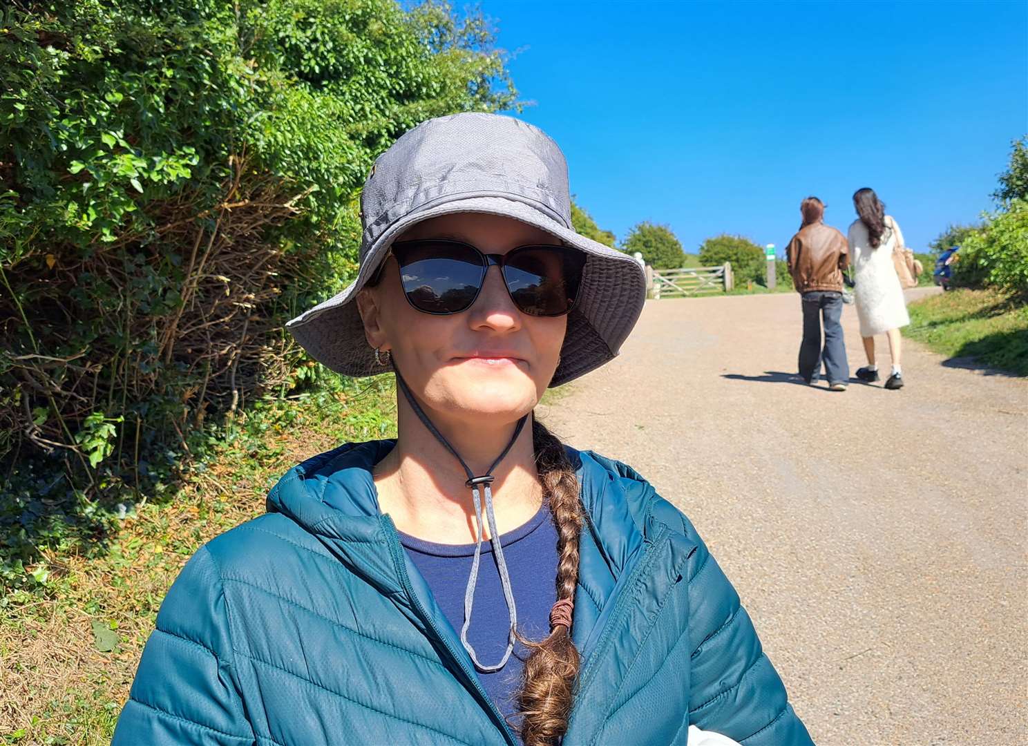 Hannah Watkins at the White Cliffs car park at Langdon, Dover. She is against the parking fee increases