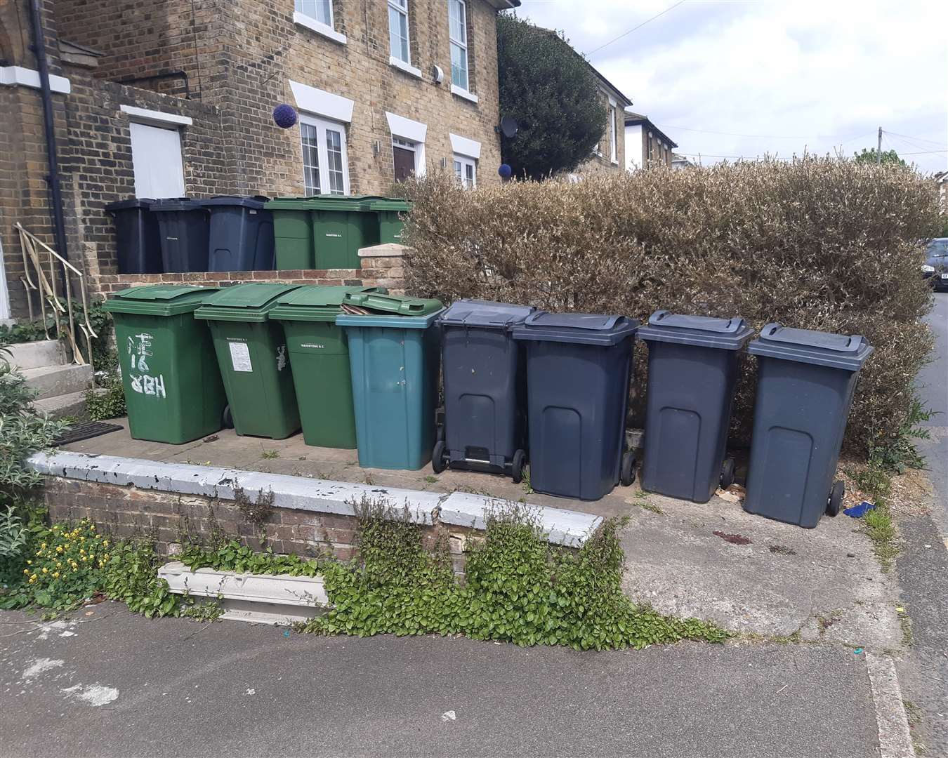 Bins tend to predominate the street scene where there are HMOs