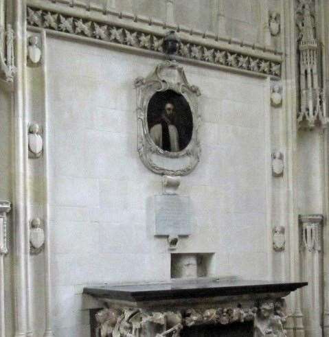 Portrait of Dean Isaac Bargrave at Canterbury Cathedral. Picture: Canterbury Historical and Archaeological Society