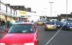 The car park was sealed off by police following the incident