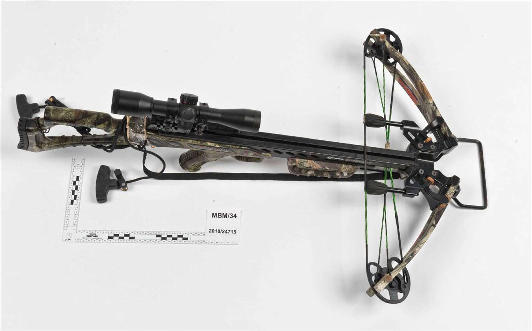 A crossbow owned by Sana Muhammad’s killer. (Metropolitan Police)
