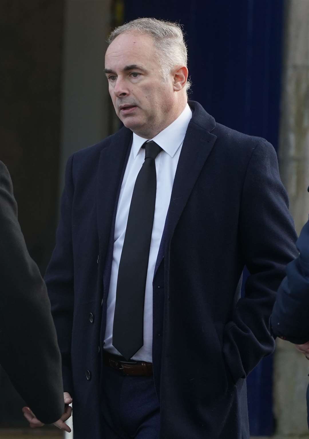 Stormont Assembly member Alex Easton at the service of thanksgiving at Bangor Abbey (Brian Lawless/PA)