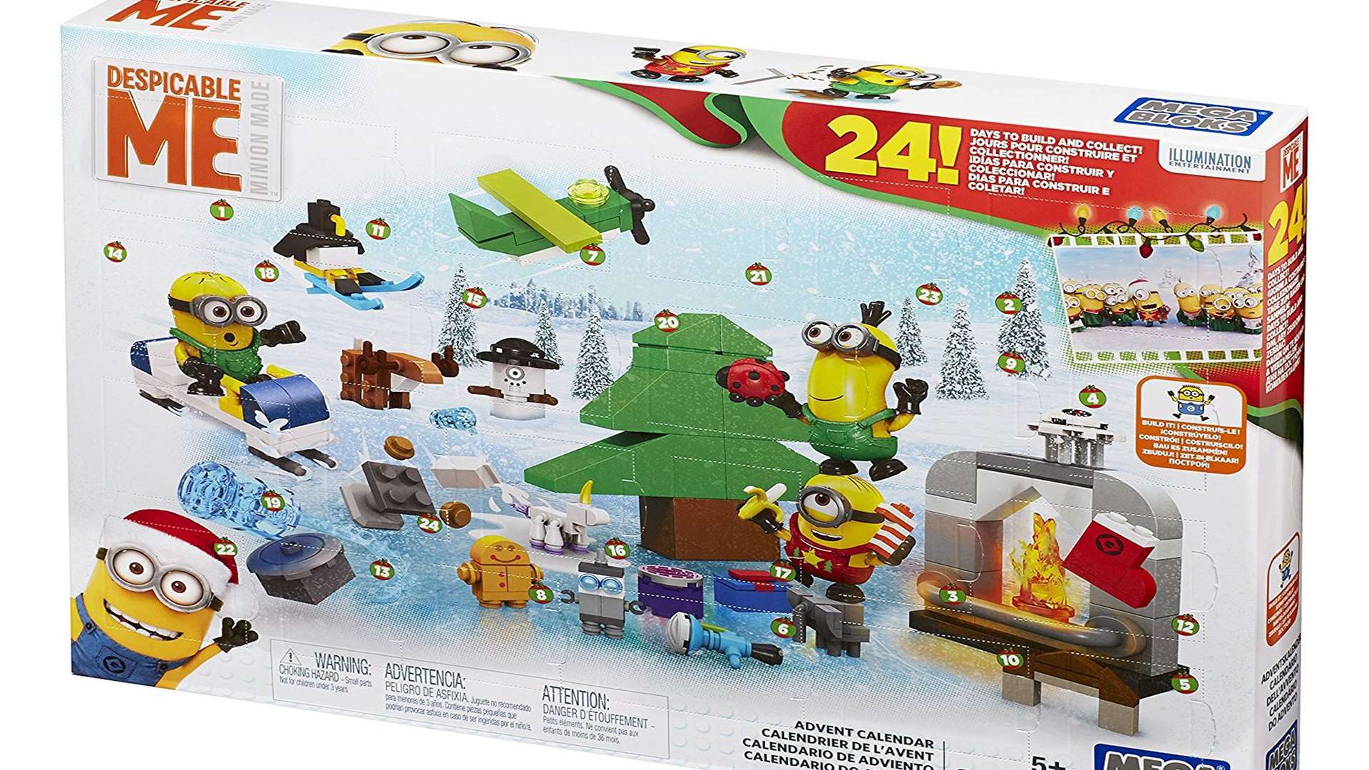 Mega Bloks Despicable Me Minions advent calendar, Amazon, £11.99